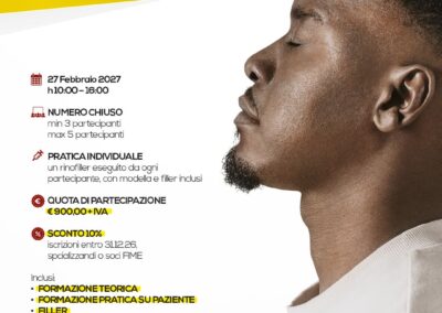 Informazioni corso pratico medicina estetica rinofiller