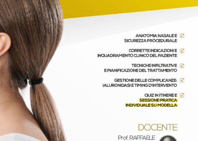 Programma corso pratico medicina estetica rinofiller